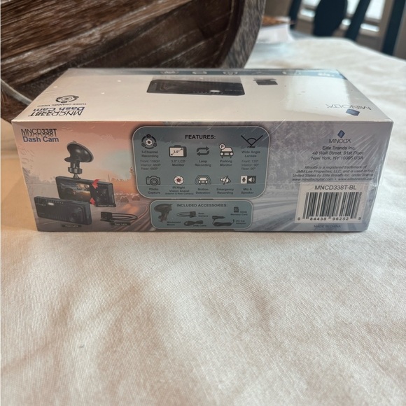 Minolta Dash Cam • Three Channel Dash Cam • 1080P Front + 480P Interior • New - Picture 4 of 6
